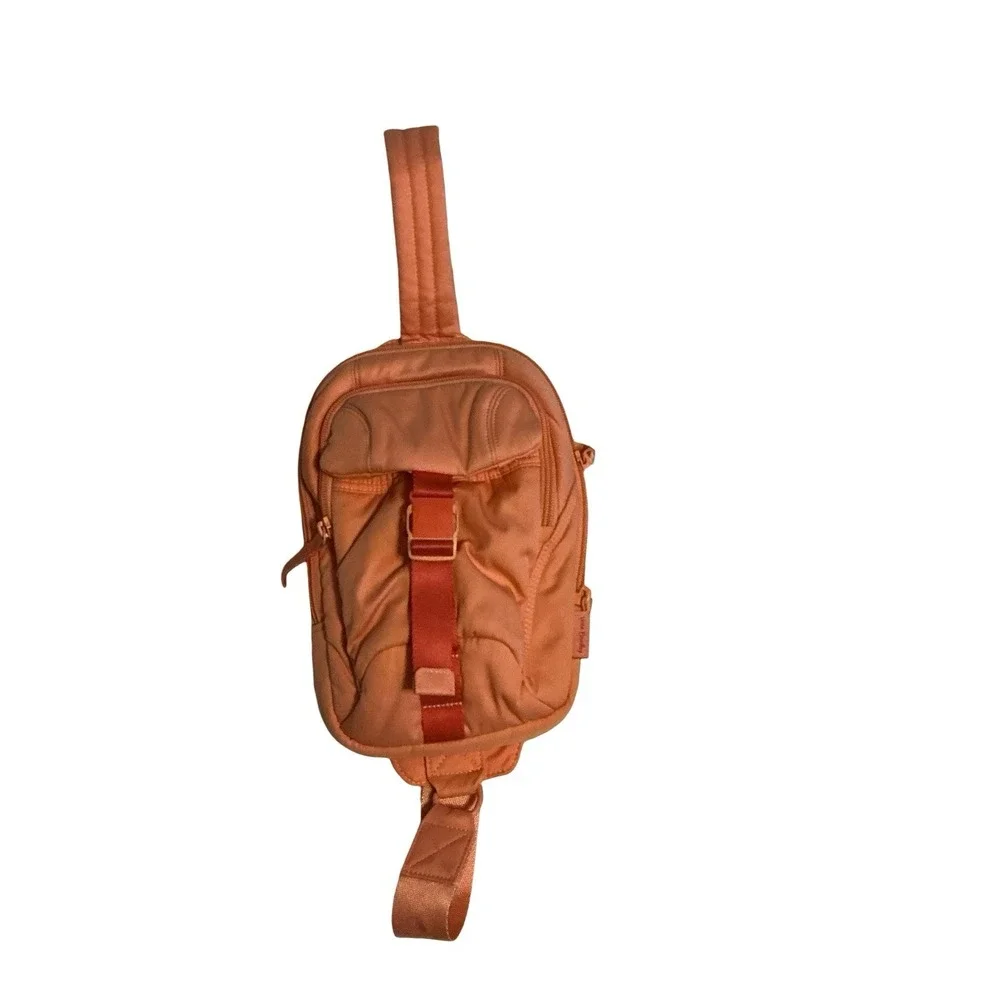 Vera Bradley Utility Sling Cotton Waist‎ Bag Backpack – Coral Peach